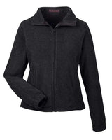 UltraClub 8481 Ladies' Iceberg Fleece Full-Zip Jacket #color_BLACK