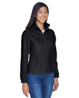 UltraClub 8481 Ladies' Iceberg Fleece Full-Zip Jacket #color_BLACK