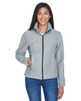 UltraClub 8481 Ladies' Iceberg Fleece Full-Zip Jacket #color_GREY HEATHER