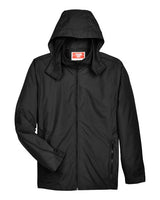 Team 365 TT70 Adult Conquest Jacket with Mesh Lining #color_BLACK