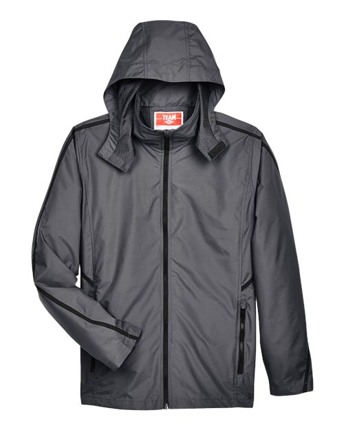 Team 365 TT70 Adult Conquest Jacket with Mesh Lining #color_SPORT GRAPHITE