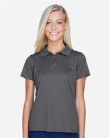 Harriton M315W Ladies' 4 oz. Polytech Polo #color_CHARCOAL