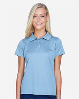 Harriton M315W Ladies' 4 oz. Polytech Polo #color_LIGHT BLUE