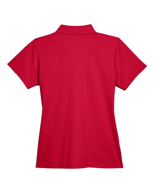 Harriton M315W Ladies' 4 oz. Polytech Polo #color_RED