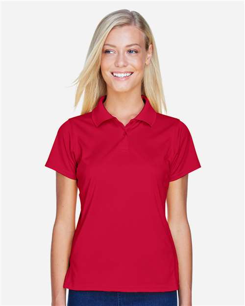 Harriton M315W Ladies' 4 oz. Polytech Polo #color_RED