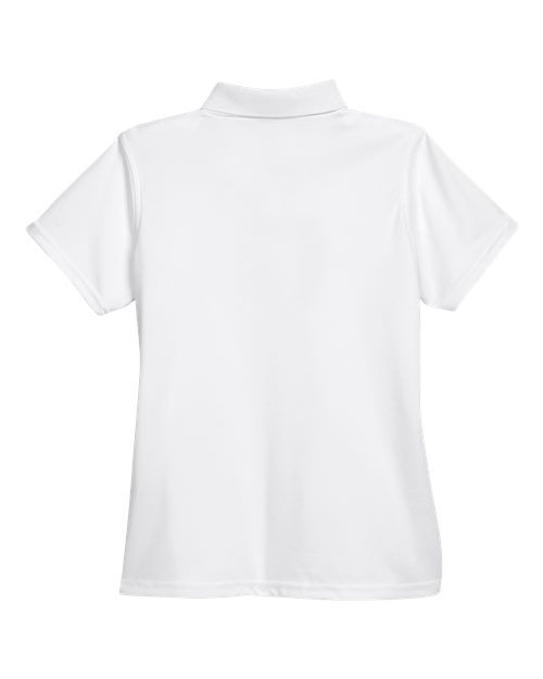 Harriton M315W Ladies' 4 oz. Polytech Polo #color_WHITE