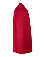 Harriton M348LT Men's Tall Advantage Long Sleeve Snag Protection Plus IL Polo #color_RED