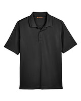 Harriton M348T Men's Tall Advantage Snag Protection Plus IL Polo #color_BLACK