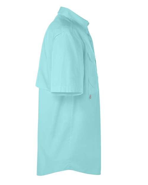 Columbia 7130 Men's Bonehead Short-Sleeve Shirt #color_GULF STREAM