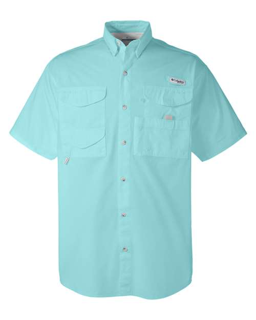 Columbia 7130 Men's Bonehead Short-Sleeve Shirt #color_GULF STREAM