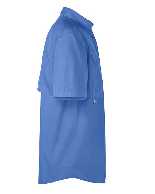 Columbia 7130 Men's Bonehead Short-Sleeve Shirt #color_VIVID BLUE