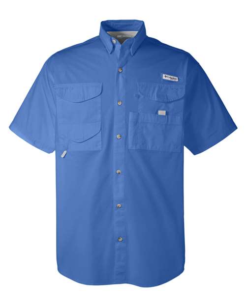 Columbia 7130 Men's Bonehead Short-Sleeve Shirt #color_VIVID BLUE
