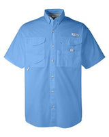 Columbia 7130 Men's Bonehead Short-Sleeve Shirt #color_WHITECAP