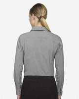 North End 78802 Ladies' Mlange Performance Shirt #color_LIGHT HEATHER