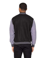 Threadfast Apparel 364J Unisex Legend Jacket #color_BLACK/ CHAR HTH