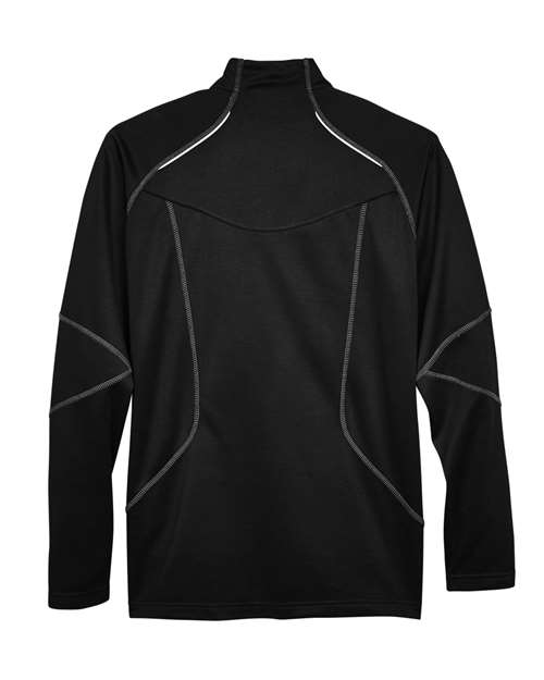 North End 88175 Adult Catalyst Performance Fleece Quarter-Zip #color_BLACK