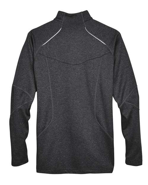 North End 88175 Adult Catalyst Performance Fleece Quarter-Zip #color_CARBON HEATHER