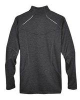 North End 88175 Adult Catalyst Performance Fleece Quarter-Zip #color_CARBON HEATHER