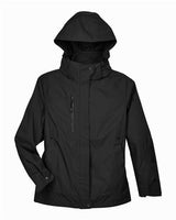 North End 78178 Ladies' Caprice 3-in-1 Jacket with Soft Shell Liner #color_BLACK