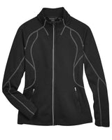 North End 78174 Ladies' Gravity Performance Fleece Jacket #color_BLACK