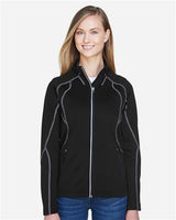 North End 78174 Ladies' Gravity Performance Fleece Jacket #color_BLACK