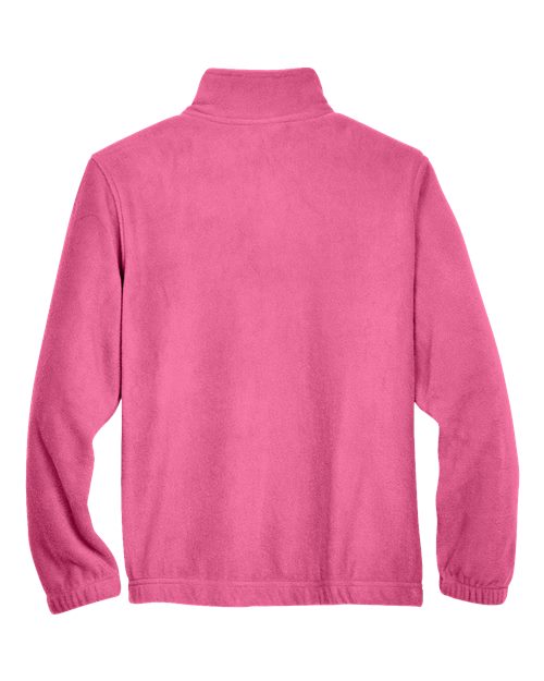 Harriton M990Y Youth 8 oz. Full-Zip Fleece #color_CHARITY PINK