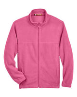 Harriton M990Y Youth 8 oz. Full-Zip Fleece #color_CHARITY PINK