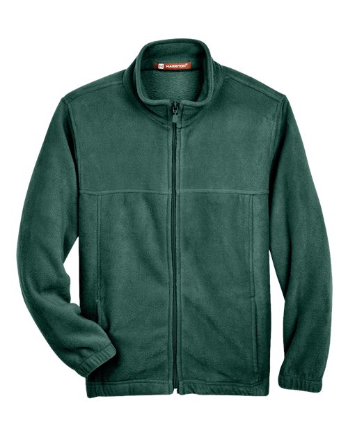 Harriton M990Y Youth 8 oz. Full-Zip Fleece #color_HUNTER