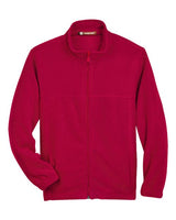 Harriton M990Y Youth 8 oz. Full-Zip Fleece #color_RED