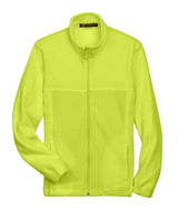 Harriton M990Y Youth 8 oz. Full-Zip Fleece #color_SAFETY YELLOW