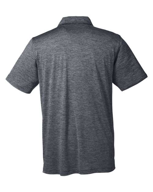 Puma Golf 596801 Men's Icon Heather Polo #color_PUMA BLACK