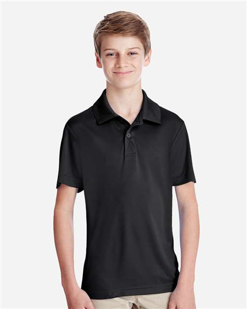 Team 365 TT51Y Youth Zone Performance Polo #color_BLACK