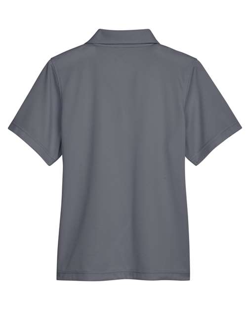 UltraClub UC102W Ladies' Cavalry Twill Performance Polo #color_CHARCOAL/ NAVY