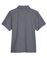 UltraClub UC102W Ladies' Cavalry Twill Performance Polo #color_CHARCOAL/ NAVY