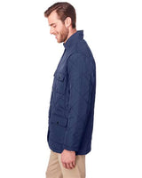UltraClub UC708 Men's Dawson Quilted Hacking Jacket #color_NAVY