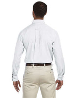 Harriton M510 Men's 3.1 oz. Essential Poplin #color_WHITE