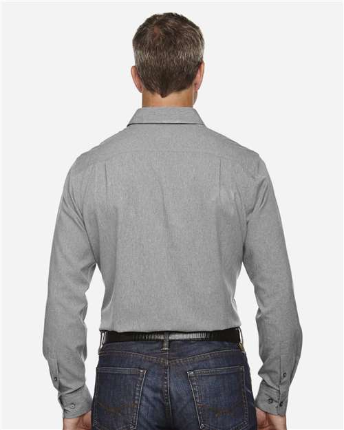 North End 88802 Men's Mlange Performance Shirt #color_LIGHT HEATHER