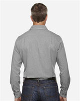 North End 88802 Men's Mlange Performance Shirt #color_LIGHT HEATHER