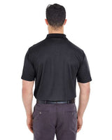UltraClub 8210T Men's Tall Cool & Dry Mesh Piqu Polo #color_BLACK
