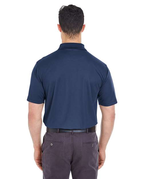 UltraClub 8210T Men's Tall Cool & Dry Mesh Piqu Polo #color_NAVY