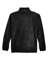 Harriton M990T Men's Tall 8 oz. Full-Zip Fleece #color_BLACK