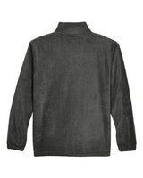 Harriton M990T Men's Tall 8 oz. Full-Zip Fleece #color_CHARCOAL