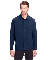 North End NE500 Men's Borough Stretch Performance Shirt #color_CLASSIC NAVY