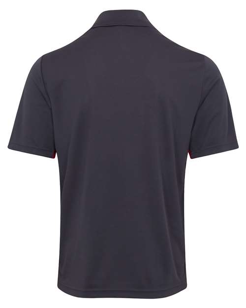 Core 365 CE101 Men's Balance Colorblock Performance Piqu Polo #color_CLASSC RED/ CRBN