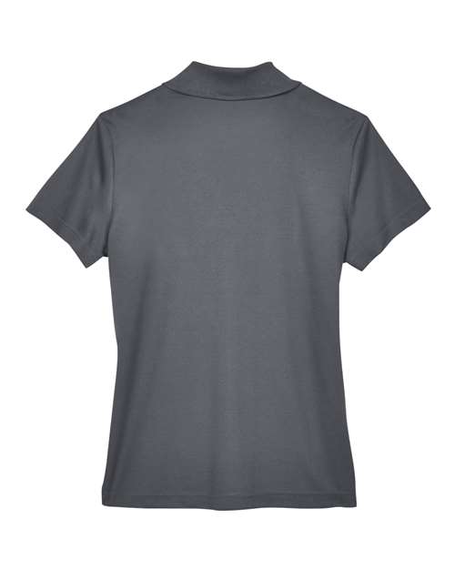 Core 365 CE101W Ladies' Balance Colorblock Performance Piqu Polo #color_SFTY YLW/ CRBN