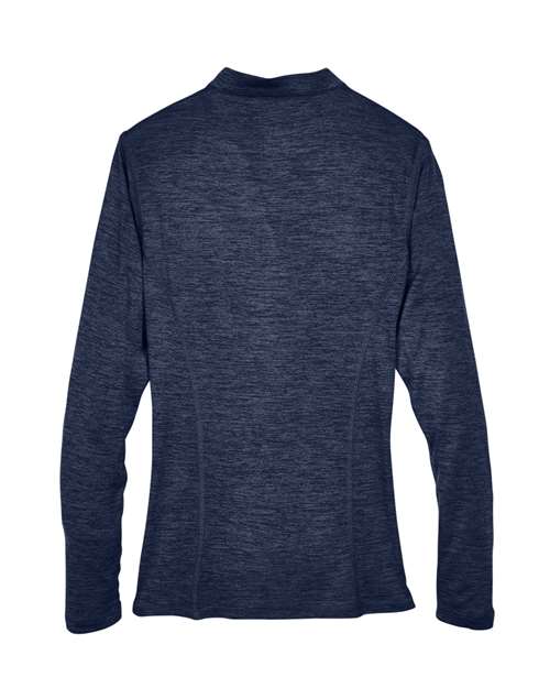 Core 365 CE401W Ladies' Kinetic Performance Quarter-Zip #color_CLASSC NVY/ CRBN