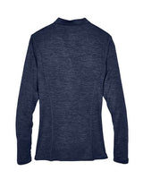Core 365 CE401W Ladies' Kinetic Performance Quarter-Zip #color_CLASSC NVY/ CRBN