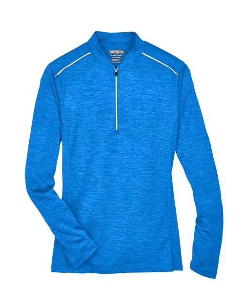 Core 365 CE401W Ladies' Kinetic Performance Quarter-Zip #color_TRU ROYAL/ CRBN