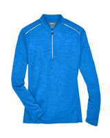 Core 365 CE401W Ladies' Kinetic Performance Quarter-Zip #color_TRU ROYAL/ CRBN