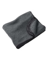 Harriton M999 12.7 oz. Fleece Blanket #color_CHARCOAL